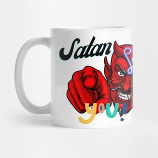 Satan LOVES YOU 80's and 90's Mug